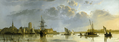 View of Dordrecht (from the Maas) by Aelbert Cuyp