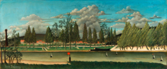 View of the Quai d' Asnières by Henri Rousseau