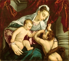 Virgin and Child with the Young Saint John the Baptist by Jacopo Bassano