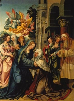 Visitation - Saint Benedict altarpiece by Gregório Lopes
