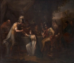 Vortigern, King of Britain, enamoured with Rowena at the Banquet of Hengist, the Saxon General