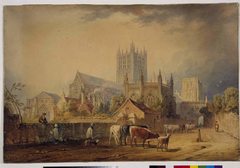 Wells Cathedral from the North East by Henry Gastineau