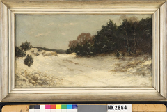 Winterlandschap by Eduard August Becht