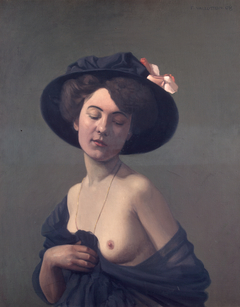 Woman in a Black Hat by Félix Vallotton