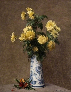 Yellow Chrysanthemums by Henri Fantin-Latour