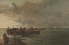 A Barge with a Wounded Soldier by John Crome