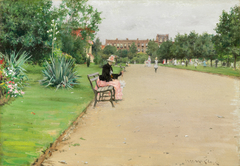 A City Park by William Merritt Chase