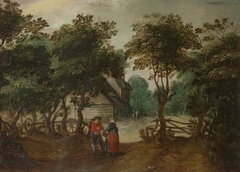 A Cottage among Trees by style of Jan Brueghel the younger