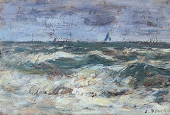 A Heavy Sea by Eugène Louis Boudin