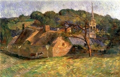 A Landscape at Pont Aven by Paul Gauguin