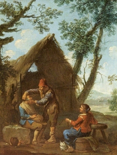 A Peasant being Shaved by Paolo Monaldi