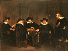 Amsterdam mayors awaiting Maria de Medici by Thomas de Keyser