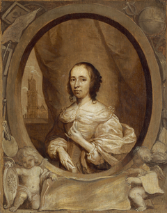 Anna Maria van Schurman by Cornelis Janssens van Ceulen