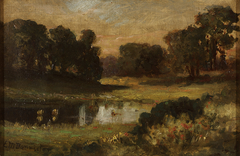 At the Oakside Beach by Edward Mitchell Bannister