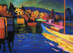 Autumn Landscape with Boats