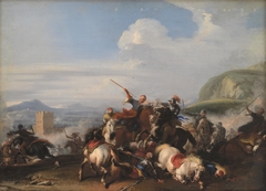 Battle Scene with Turkish Cavalry
