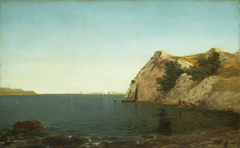 Beacon Rock, Newport Harbor by John Frederick Kensett