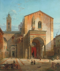 Bergamo, The South Entrance of the Church of Santa Maria Maggiore