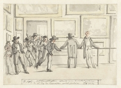 Bezoekers op de Kunsttentoonstelling te Amsterdam in 1808