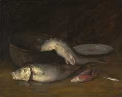 Big Copper Kettle and Fish (Fish) by William Merritt Chase
