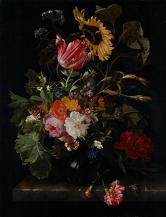 Bouquet of Flowers in a Vase by Maria van Oosterwijck