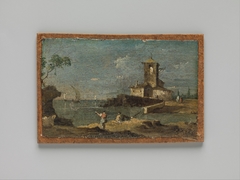 Capriccio with a Square Tower and Two Houses