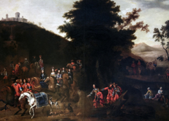 Charles Emmanuel II returning from the hunt by Melchior Hamers