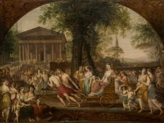 Cleobis and Biton Pulling their Mother to the Temple of Juno by Jonas Åkerström