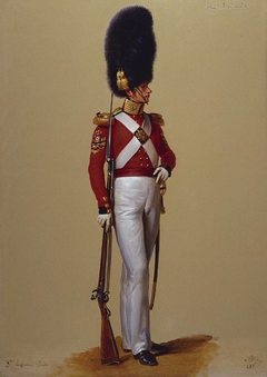 Colour-Sergeant Alexander McDonald, Scots Fusilier Guards by Alexandre-Jean Dubois-Drahonet