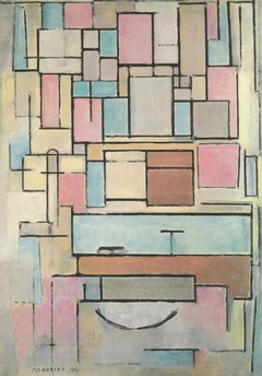 Composition with color planes: façade