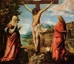 Crucifixion with Mary and John by Albrecht Altdorfer