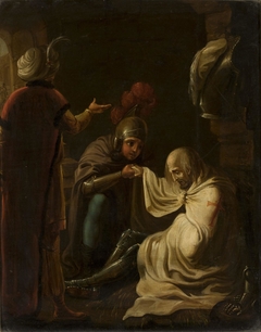 Crusader imprisoned by Saracens by Anonymous