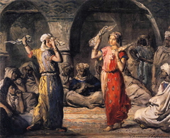 Danseuses marocaines. La Danse aux mouchoirs by Théodore Chassériau