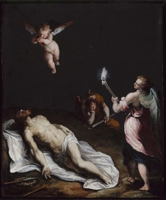 Dead Christ Mourned by Angels