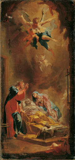 Der Tod des heiligen Joseph by Caspar Franz Sambach