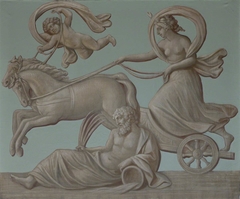 Diana (Selene) riding her Chariot (from the Arch of Constantine) by Anonymous