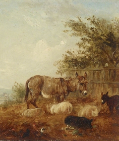 Donkeys and Pigs by Edmund Bristow