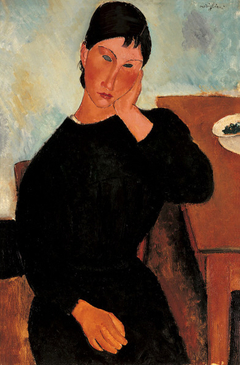 Elvira Resting at a Table by Amedeo Modigliani