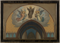 Esquisse pour l'église de l'Häy-les-Roses : Glorification de Saint Léonard by Victor Casimir Zier
