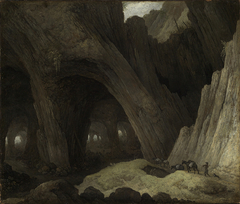 Felsenhöhle mit Maultiertreiben by Guillam Dubois