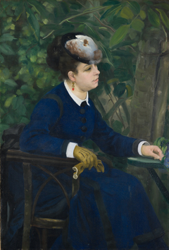 Femme dans un jardin by Auguste Renoir
