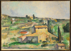 Fields at Bellevue by Paul Cézanne