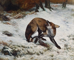 Fox Caught in a Trap by Gustave Courbet