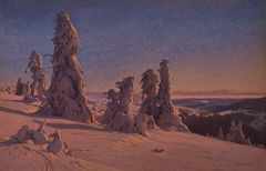 Frozen Fir Trees on the Feldberg by Hermann Dischler
