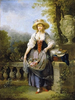Gardener in Straw Hat by Jean-Frédéric Schall