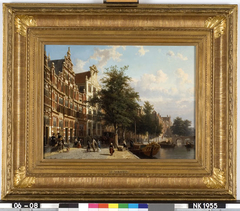 Gezicht op de Herengracht te Amsterdam by Cornelis Springer