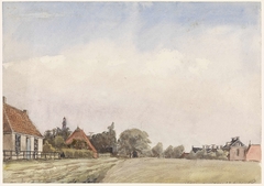 Gezicht op Schiermonnikoog by Jan Daniël Cornelis Carel Willem baron de Constant Rebe