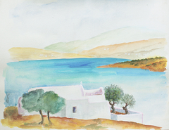 Greek island by Τέτη Γιαννάκου