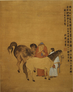 Grooms and Foreign Horses by Jin Nong