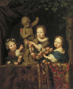 Group Portrait of Three Children